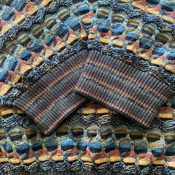 Vintage St. Croix Abstract Pattern Sweater Long Sleeve Shirt, 1990’s - Picture 5 of 6